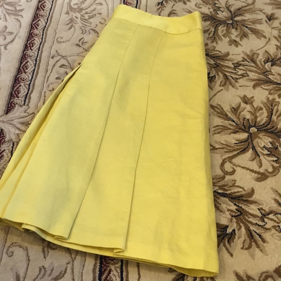 Banana Republic Skirts Linen Yellow Skirt Poshmark